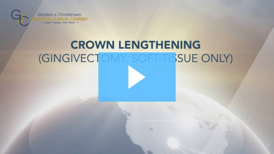 Q419 Crown lengthening (gingivectomy soft-tissue only)