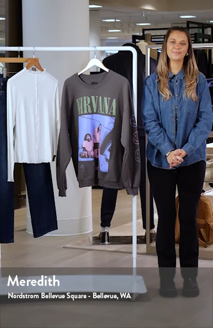 Merch Traffic Nirvana Cotton Blend Sweatshirt | Nordstromrack