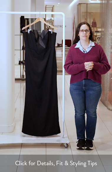 After Six Strapless Tuxedo Gown | Nordstrom