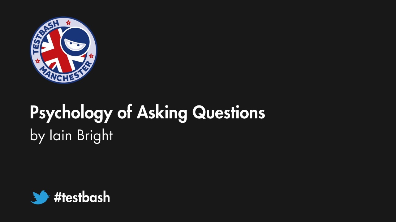 Psychology of Asking Questions – Iain Bright image