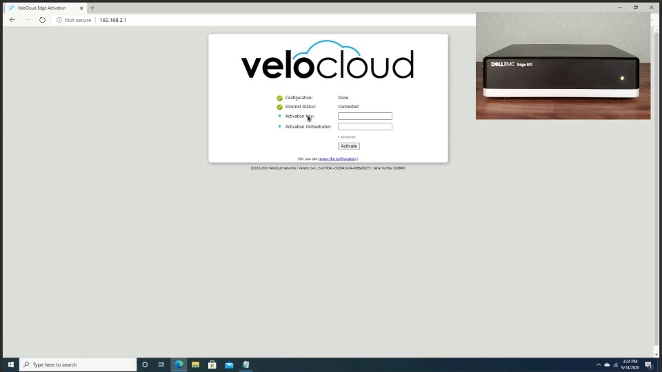 Activate the Dell EMC Edge 610 and Edge 620 System | Dell EMC SD-WAN At ...
