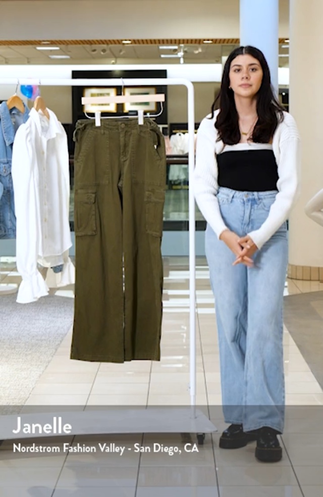 Sanctuary Women's Solid Reissue Straight-Leg Cargo Pants - Macy's