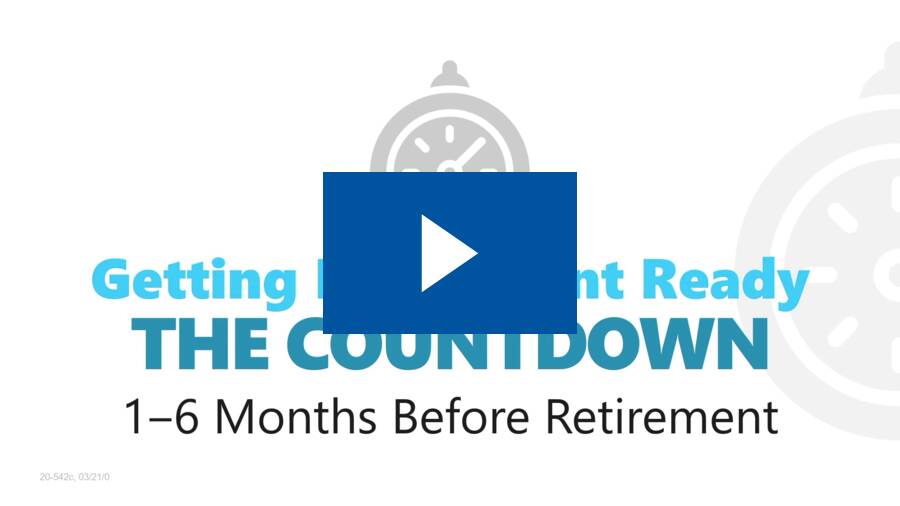 Getting Retirement Ready - 1-6 Months Before Retirement video thumbnail