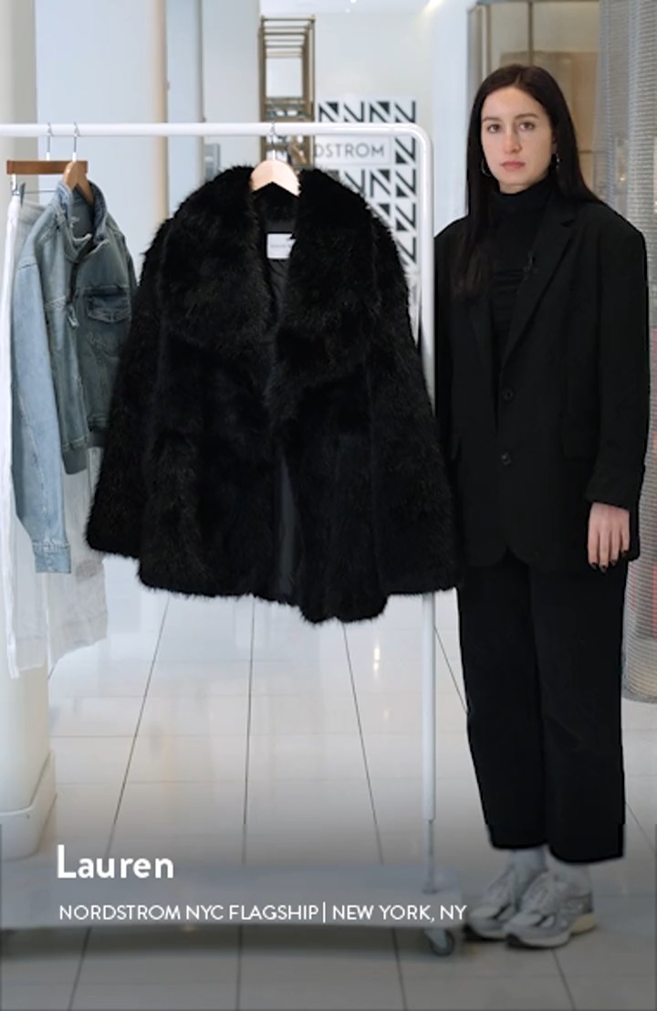 AZALEA WANG Old Hollywood Faux Fur Jacket | Nordstrom