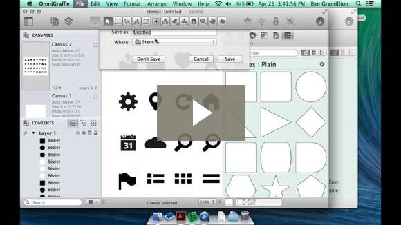 Creating OmniGraffle stencils from Illustrator files