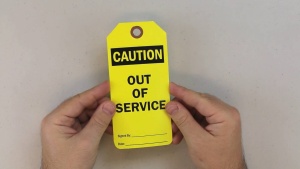 Caution Out of Service Tags