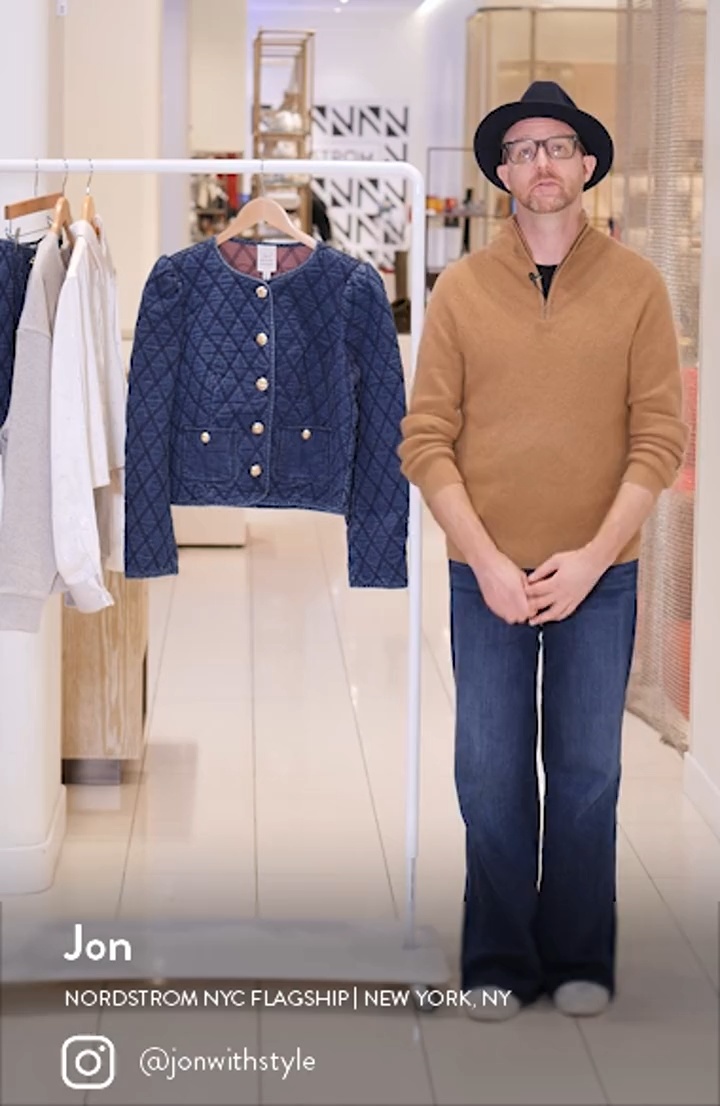Cinq à Sept Gretchen Quilted Denim Jacket | Nordstrom