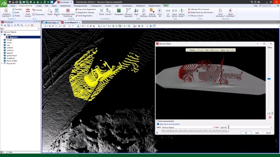 Learn how to remove objects in PointStudio