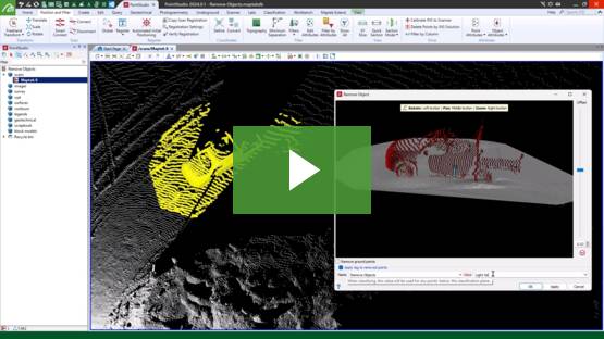 Learn how to remove objects in PointStudio