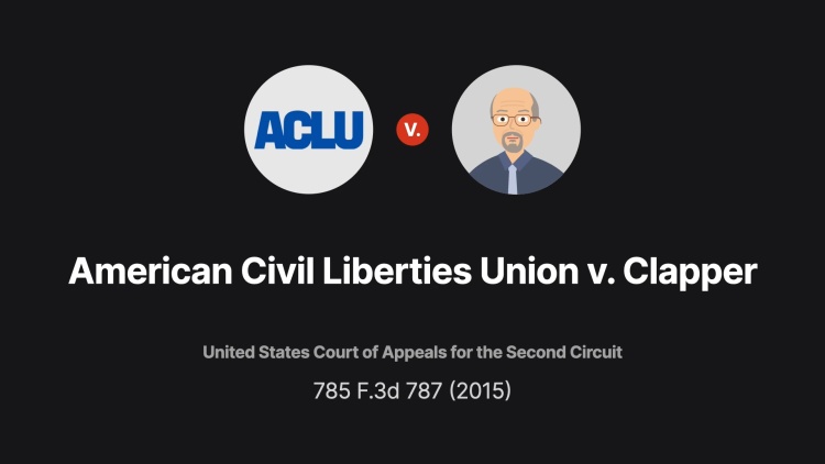 American Civil Liberties Union v. Clapper