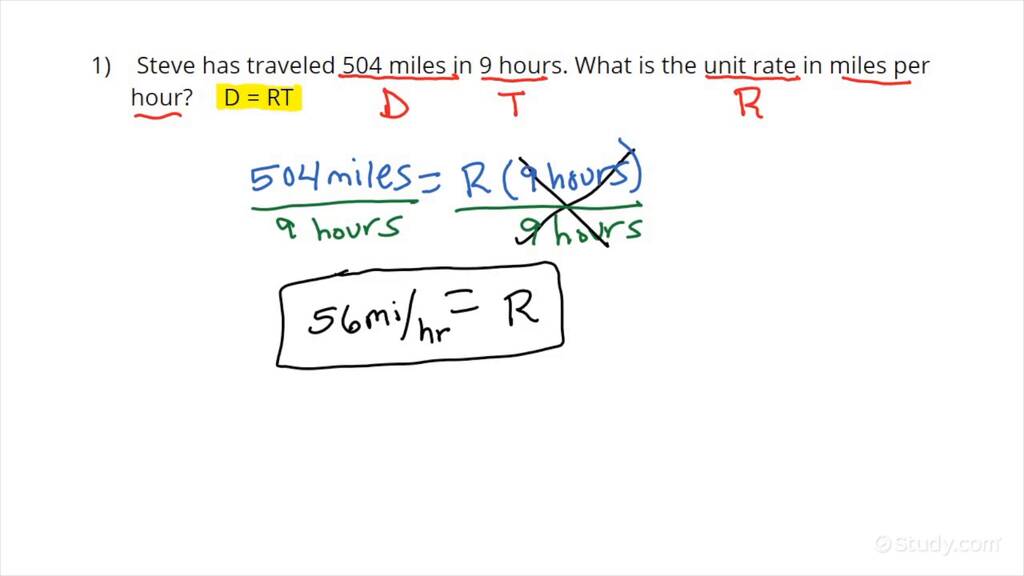 problem solving distance rate and time formulas