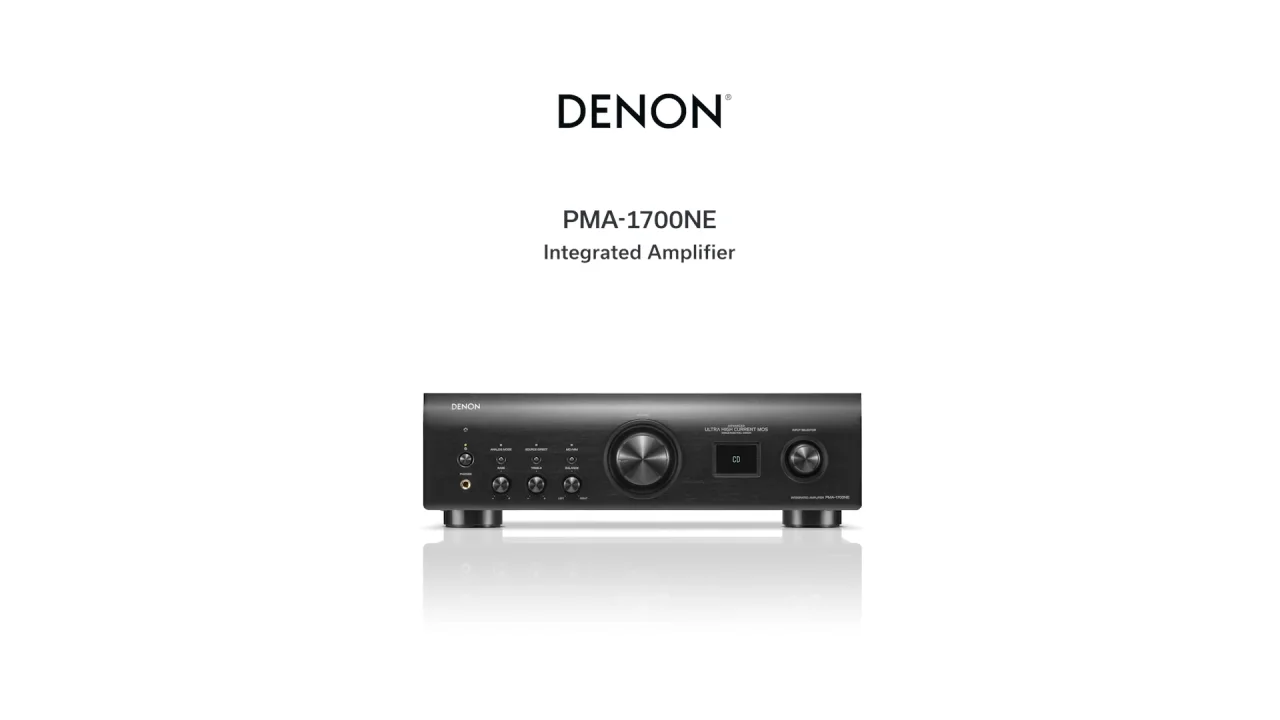 Amplificador Integrado Denon PMA-1700NE, compatible tornamesa MM-MC, Dac  integrado