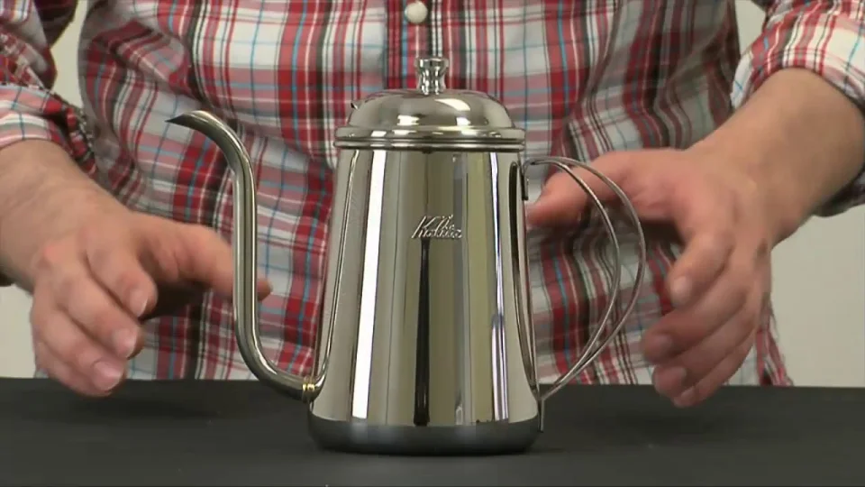 Kalita Thin Spout Kettle - Controlled Pour-Rate for Pourover Coffee