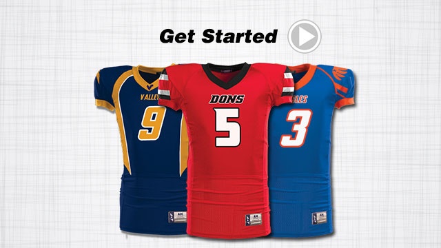 Design Your Own Blank Football Jersey Template