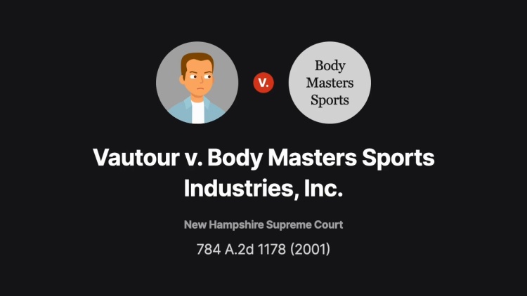 Vautour v. Body Masters Sports Industries, Inc.