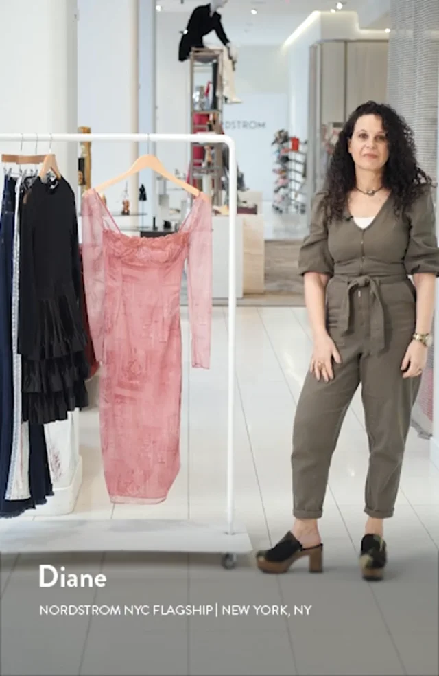 HOUSE OF CB Seraphina Corset Detail Long Sleeve Dress Nordstrom