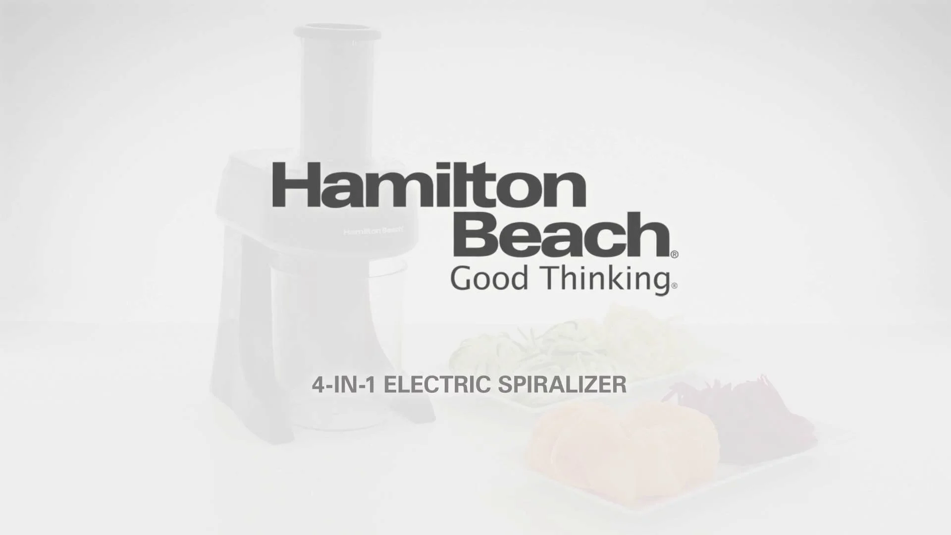 Recertified Hamilton Beach 3-in-1 Electric Spiralizer - Bed Bath