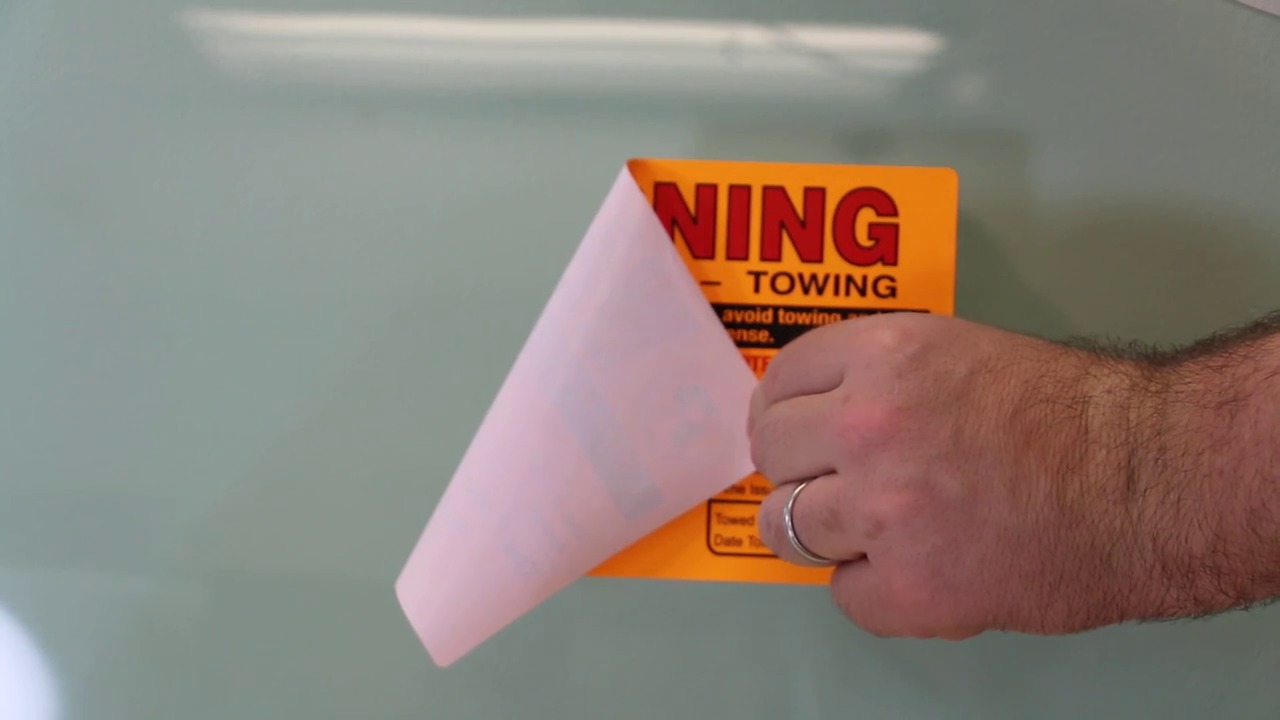 Removable Parking Violation Stickers