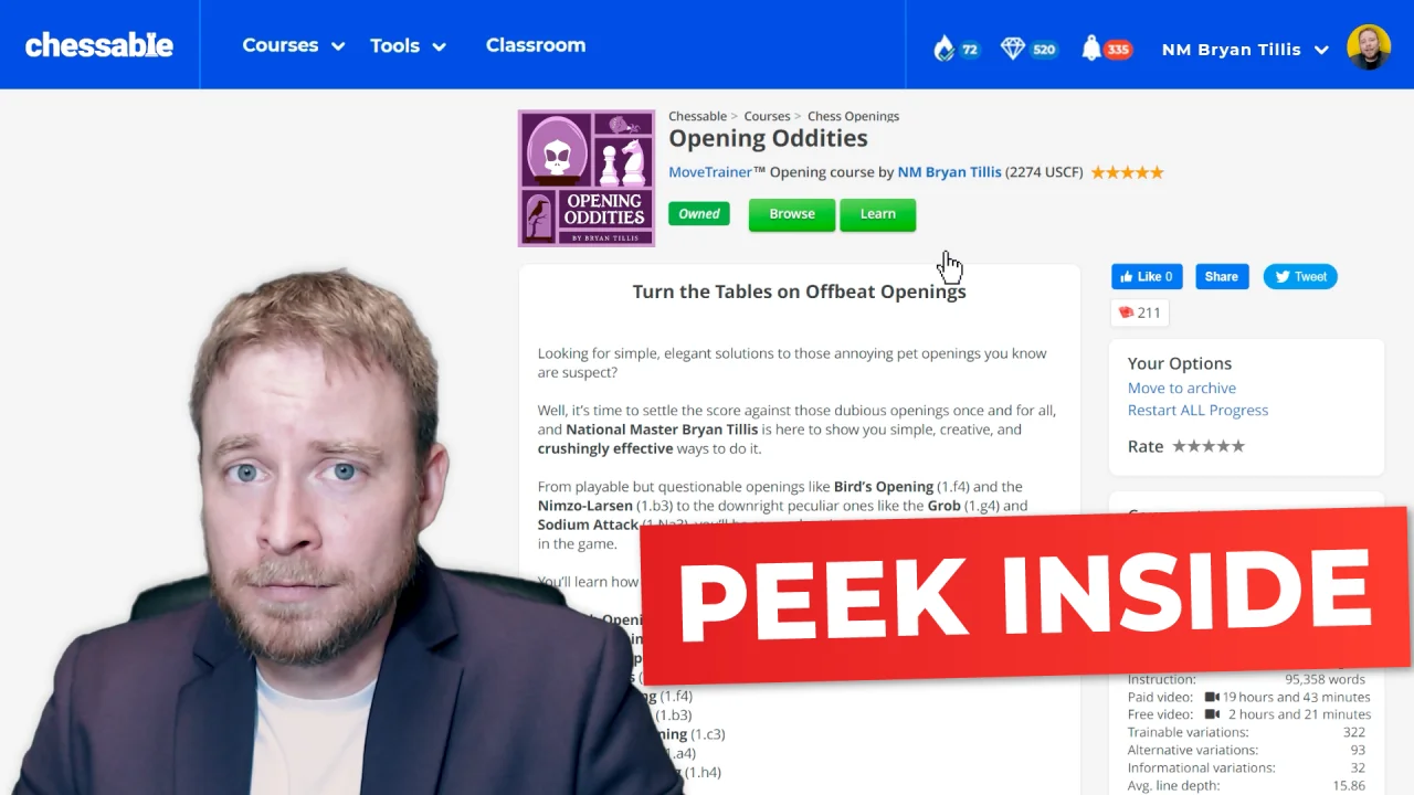 Chessable Courses in the Learning Section - Are people using this? I logged  in an saw a few free trials, but I thought it was strange that Chess.com  sent me to a