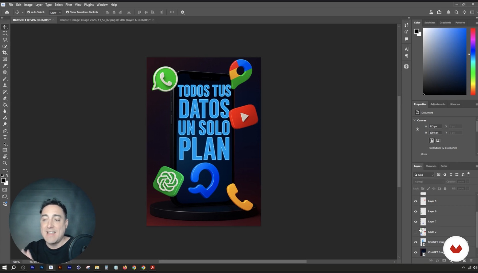 Bilder mit Alpha erstellen und in Photoshop integrieren