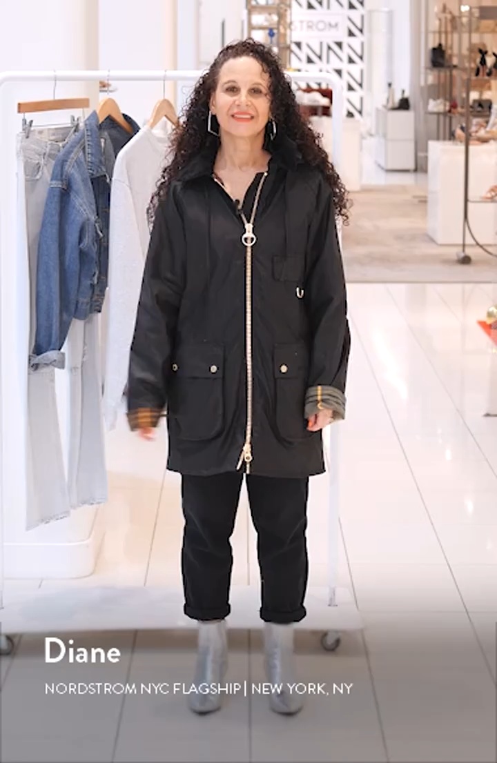 Barbour Highclere Hooded Waxed Jacket | Nordstrom