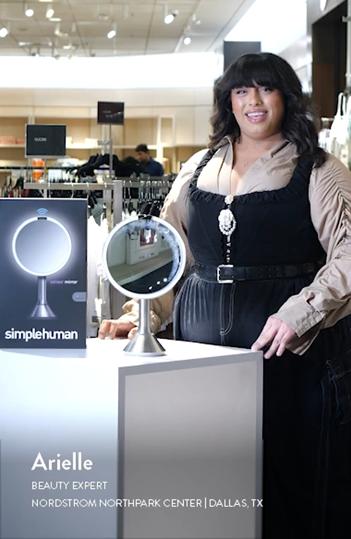 simplehuman 8-Inch Sensor Rechargeable Tabletop Mirror | Nordstrom