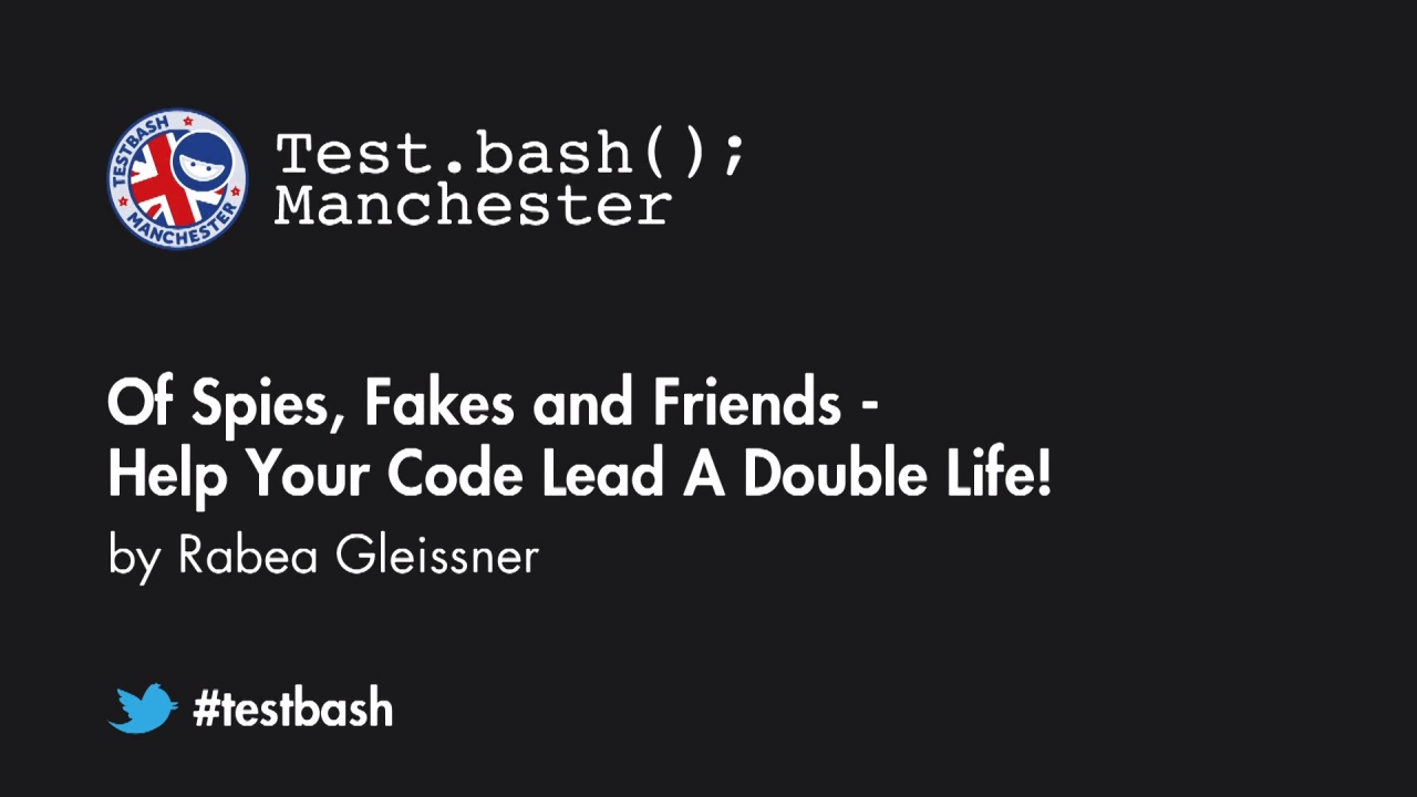 Of Spies, Fakes and Friends - Help Your Code Lead a Double Life! - Rabea Gleissner image