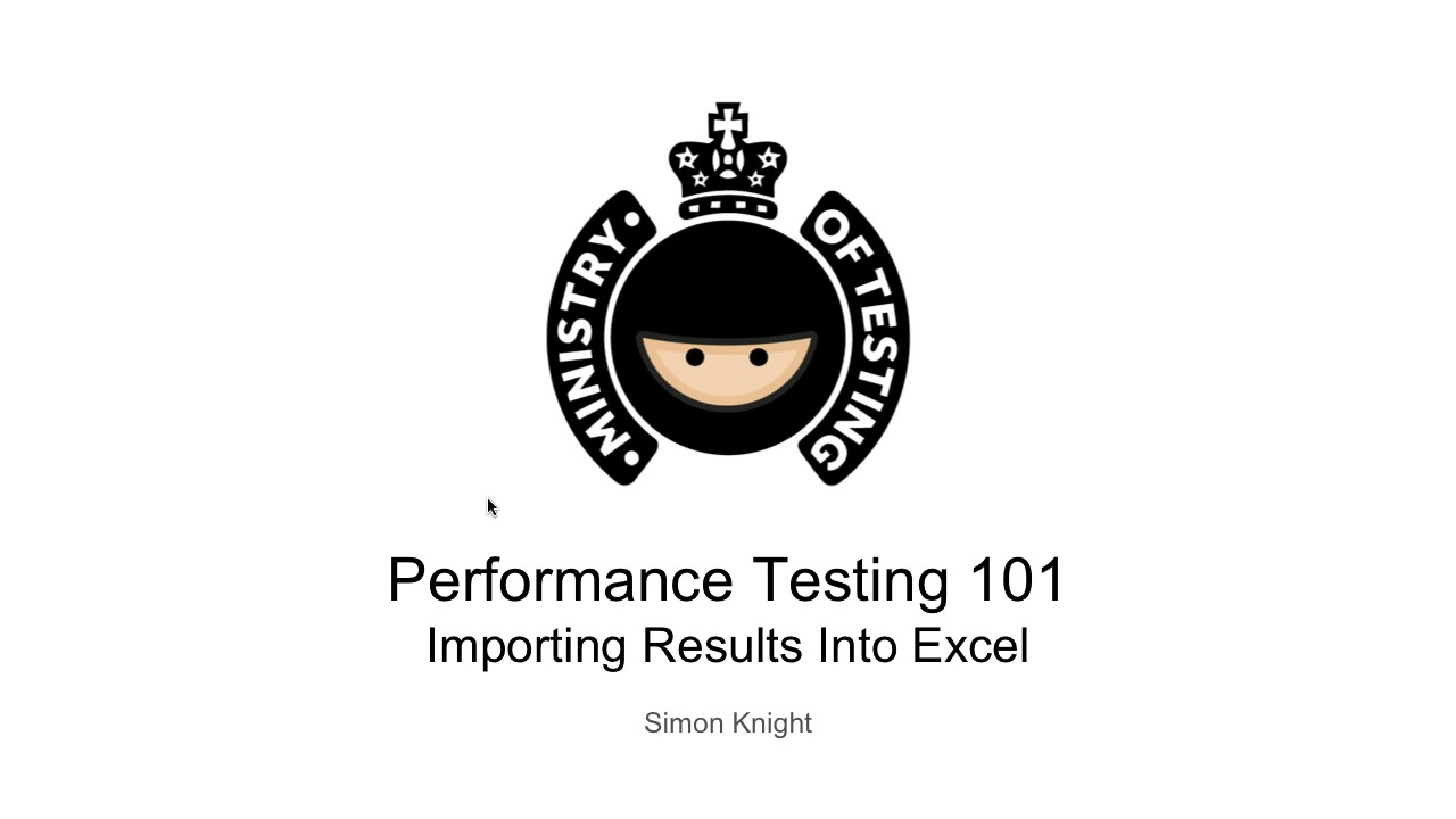 Importing Results Into Excel