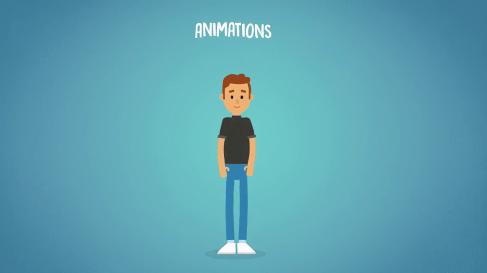 after effects character animation template free download