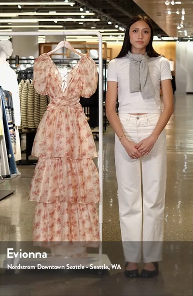 Lulus Jane Organza Chiffon Maxi Cocktail Dress Nordstrom