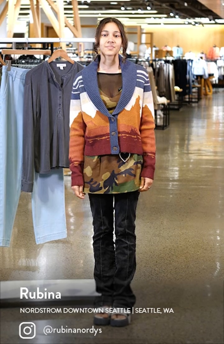 Pendleton Western Scenic Jacquard Cotton Cardigan | Nordstrom