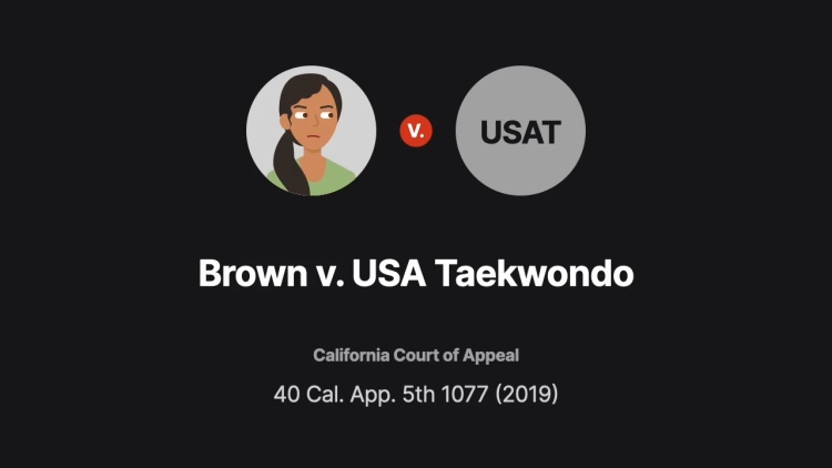 Brown v. USA Taekwondo
