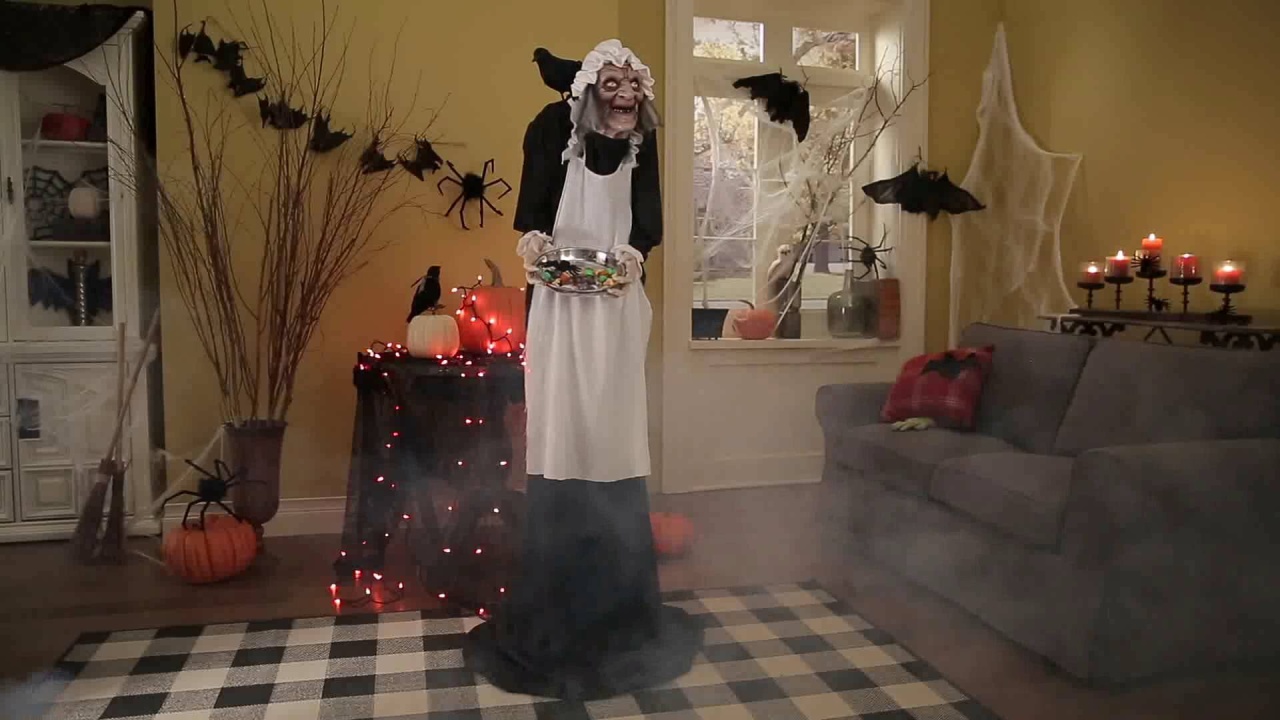Agnes the Maid Animated Halloween Prop