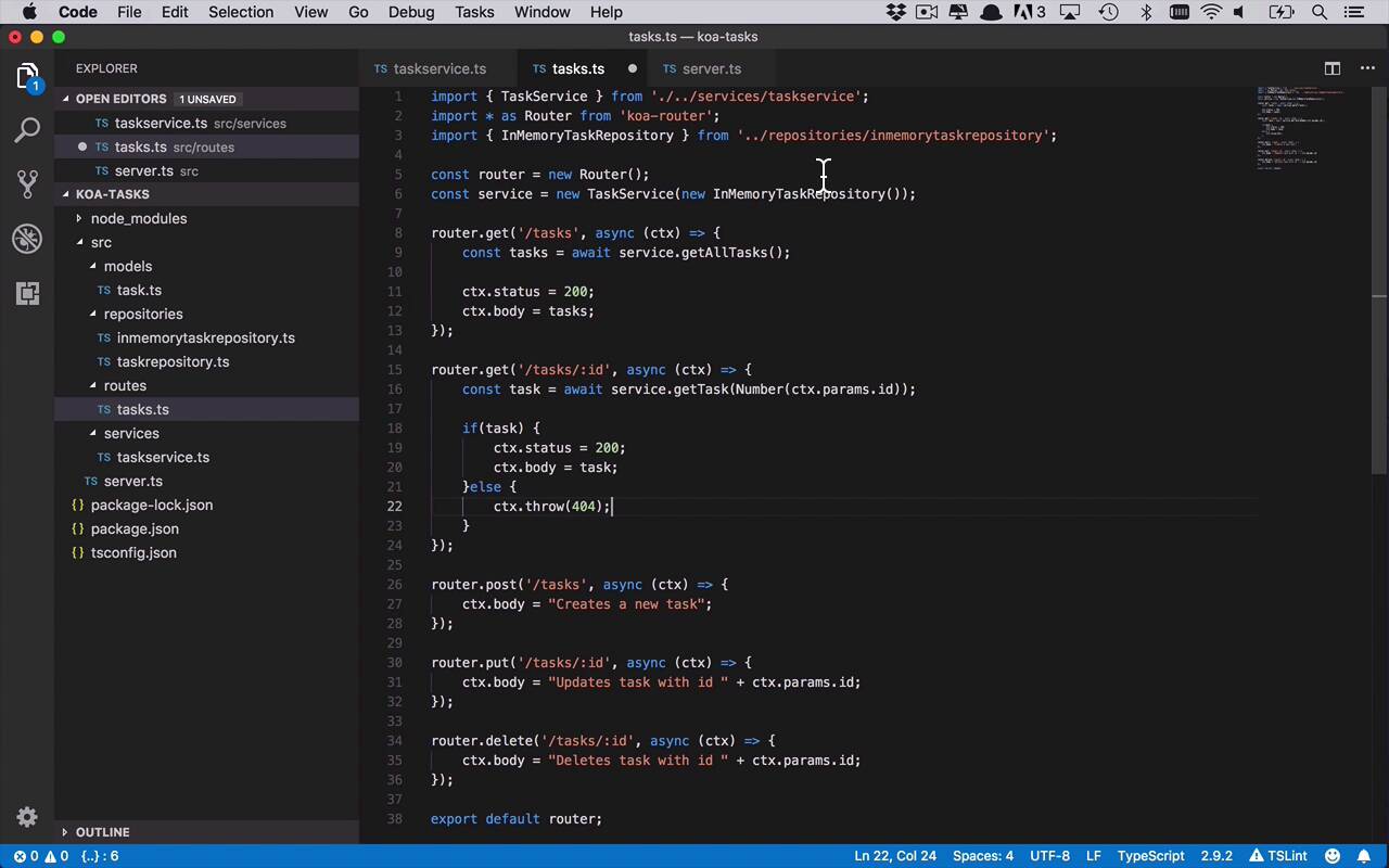 Code A REST API With Koa And TypeScript - Creating And Getting ...