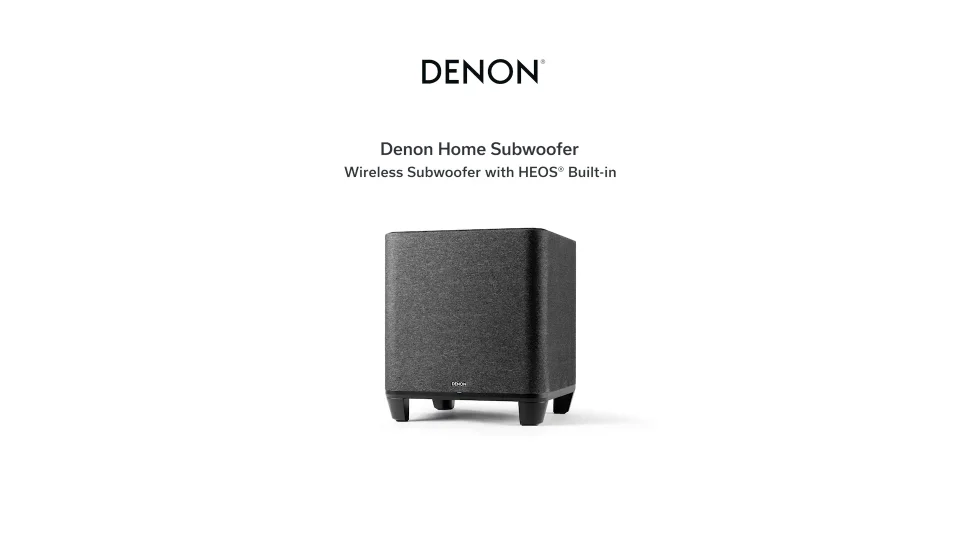 Denon Home Subwoofer - Subwoofer Powered by HEOS™ | Denon - United
