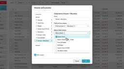 Manage streams and scenarios