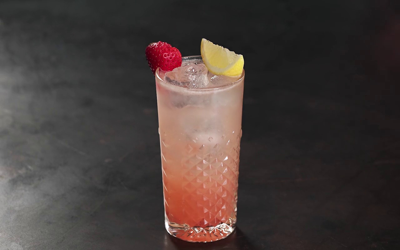 Raspberry Vodka Collins