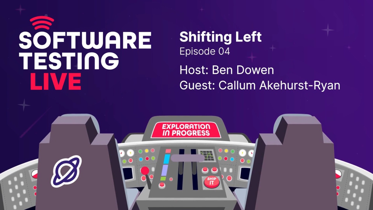 Software Testing Live: Episode 04 - The awesome power of shifting left image