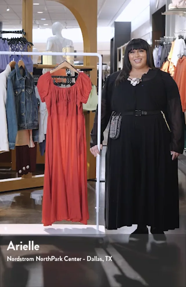 City Chic Abbigail Puff Sleeve Maxi Dress Nordstrom