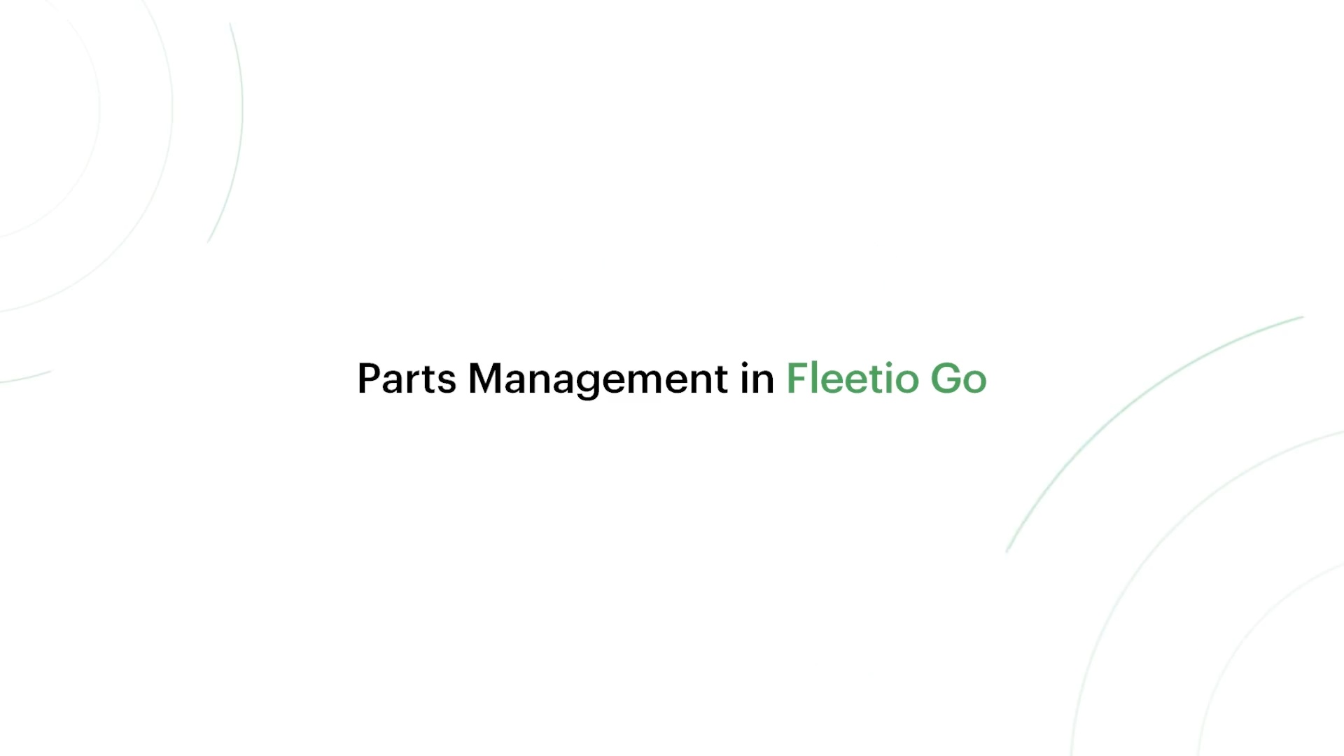 Lesson 6: Parts Management