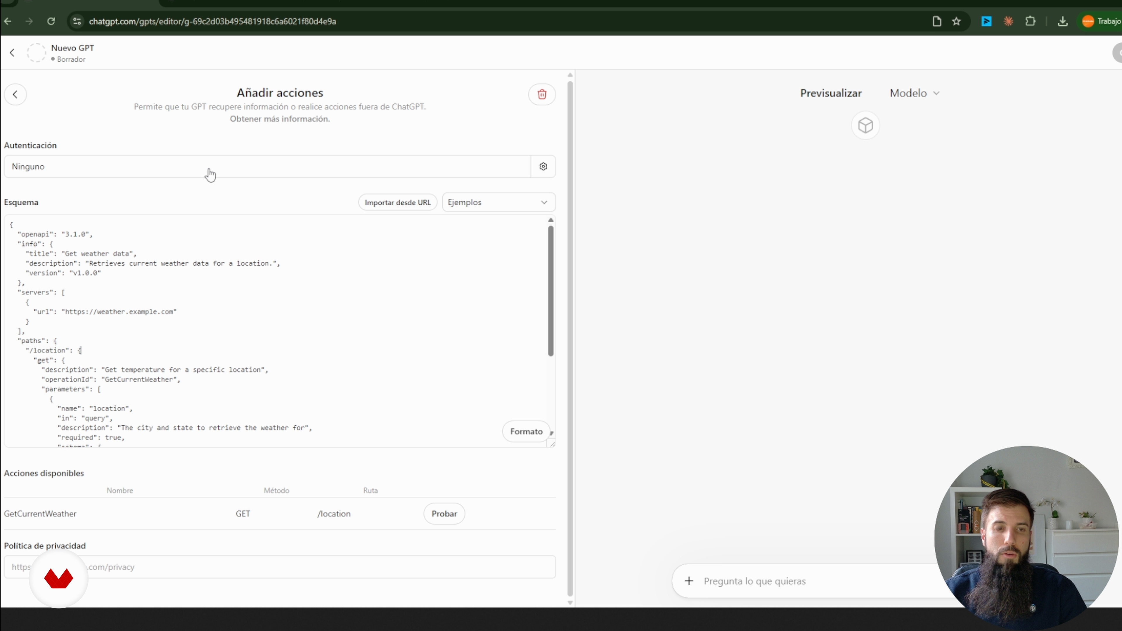 Extra: Actions in GPTs