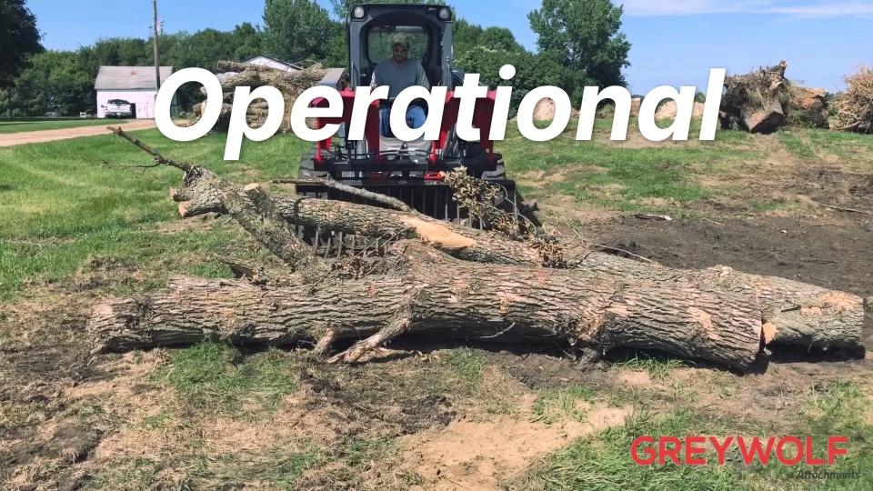 もこ Skid Steer Loader Double Quick Attach Grapple | Tractorseats.com