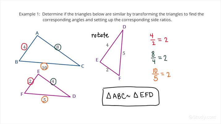 Examining Triangle Similarity In Terms Of Similarity Transformations Geometry 6515