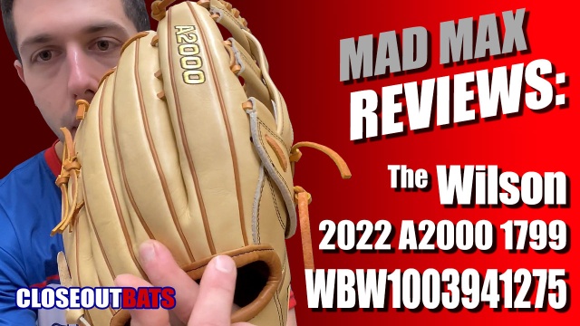 Wilson A2000 1799 12.75 Baseball Glove (Wbw1003941275) Dual Post Blonde  12.75 Right Hand 