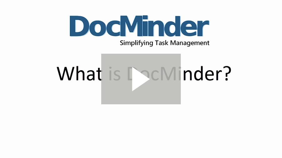 What is DocMinder | Recipient Training I