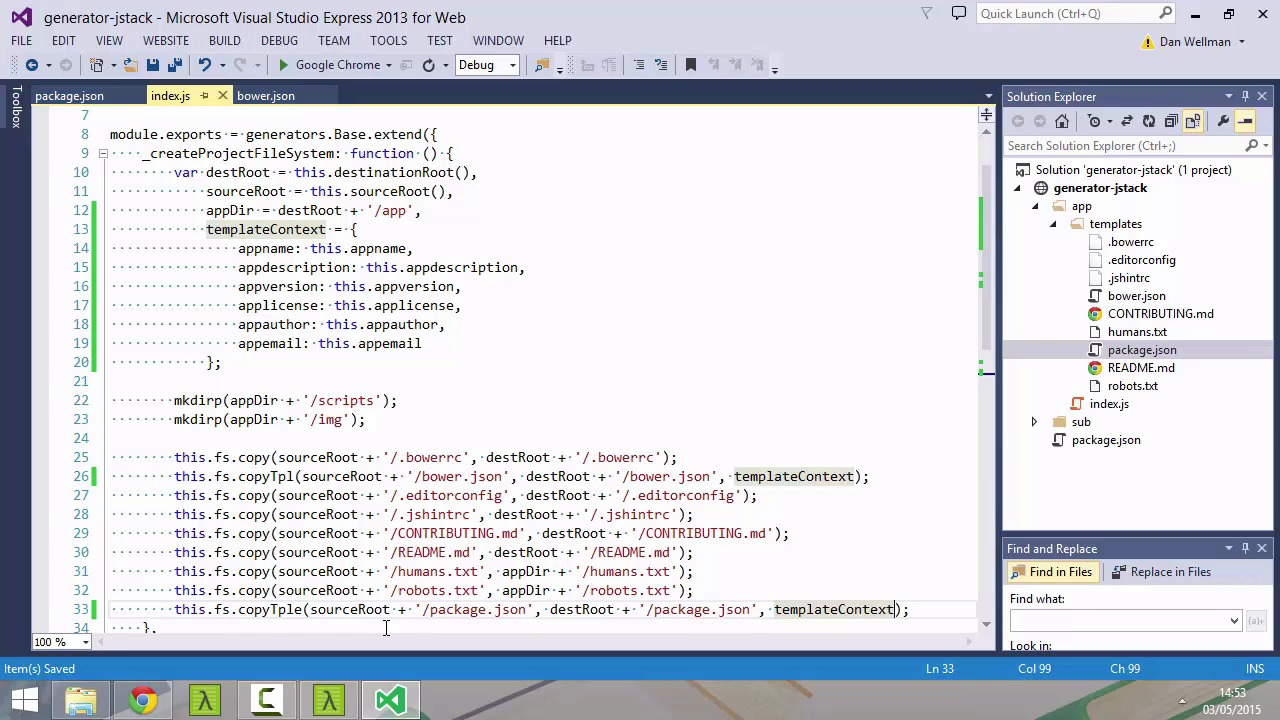 Create a Custom Yeoman Generator Templating
