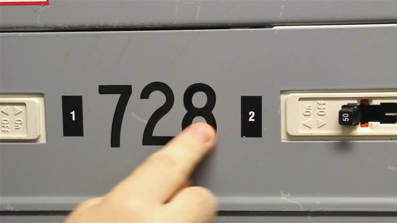 Die-Cut Black Letters and Numbers