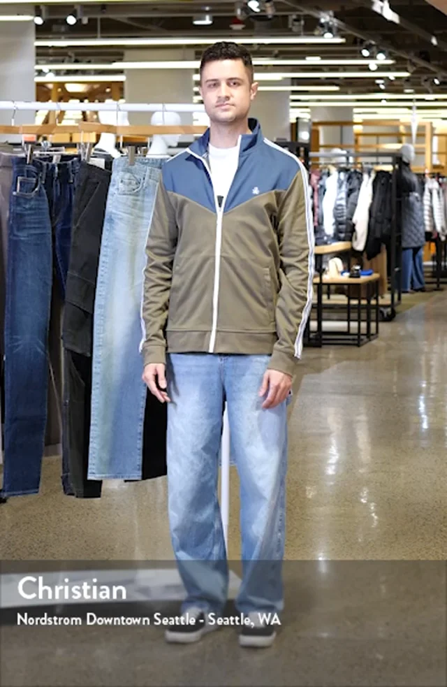 Original Penguin Chevron Double Knit Track Jacket | Nordstrom Original Penguin Chevron Double Knit Track Jacket | Nordstrom