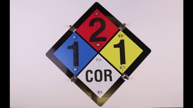 NFPA Flip Placard Sign Aluminum