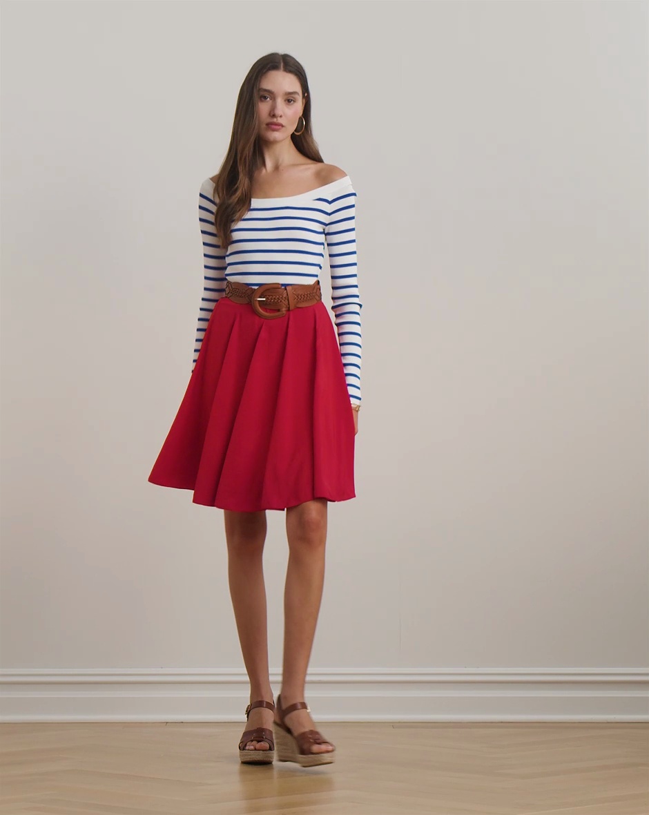 Emilien Silk Taffeta Skirt for Women | Ralph Lauren® BH
